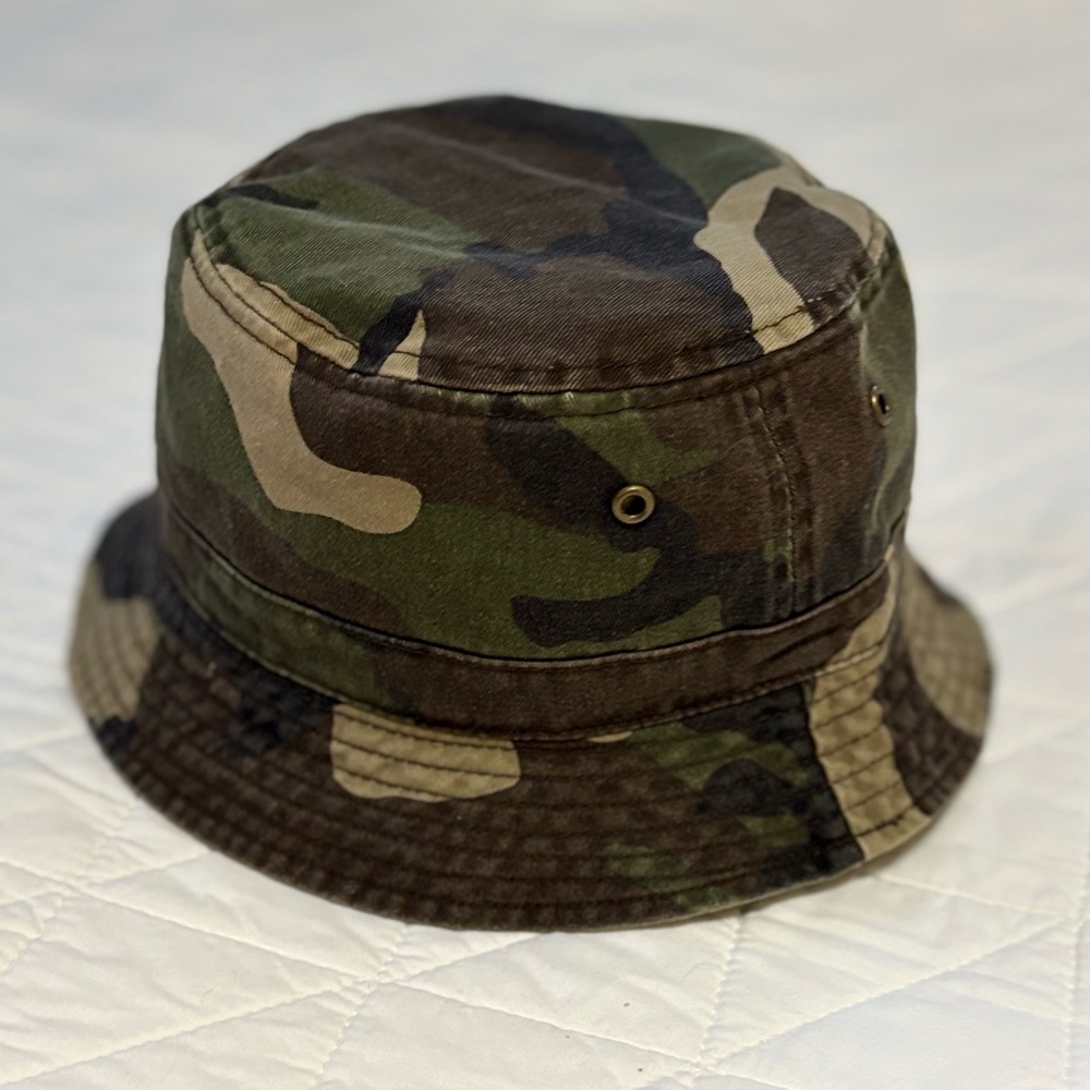SOLD - Steve Madden Camo Utility Bucket Hat 100% Cotton One Size - Picture 3 of 9